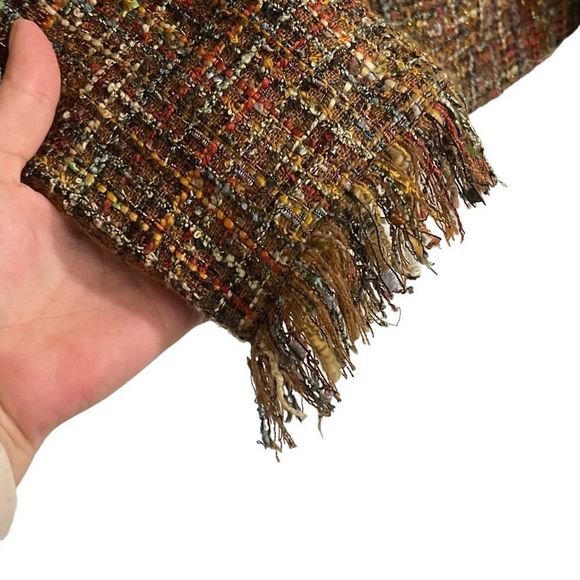 M.D.L. New York Tan Tweed Fringe Blazer - Picture 8 of 10